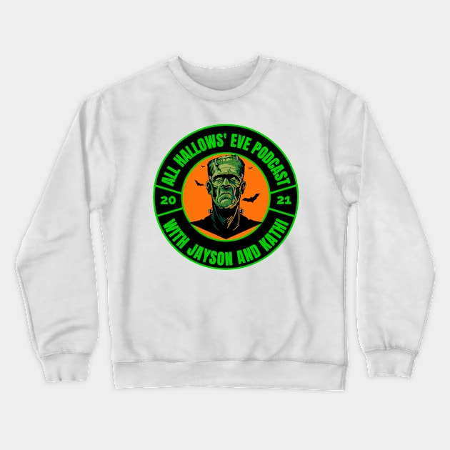 Frankie Logo Crewneck Sweatshirt by All Hallows Eve Podcast 